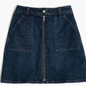Madewell Denim Utility Zip Skirt